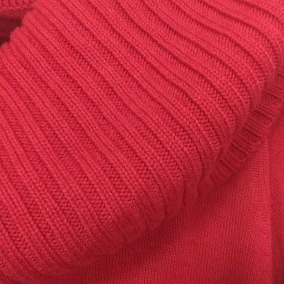 Belldini Cowl Neck Sweater Red Large - Picture 2 of 5